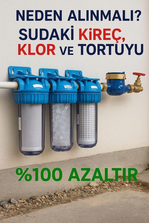 Bina Girişi 10" Filtrasyon Sistemi | Ana Giriş Su Filtresi | Temiz Ve Sağlıklı Su (FİLTRE DAHİL) - Image 1