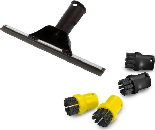 Karcher SC1, SC3, SC4, SC5 ile Uyumlu Cam Silme Aparatı / Mini Fırça Seti - Image 1