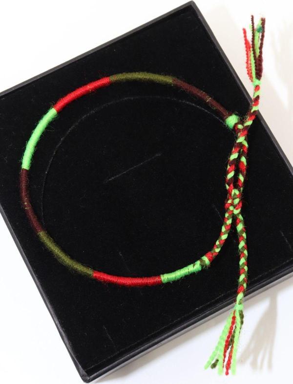 Örme ip bileklik, erkek ip bileklik, kadın ip bileklik, ipli bileklik, ip bileklik, bileklik - Image 1