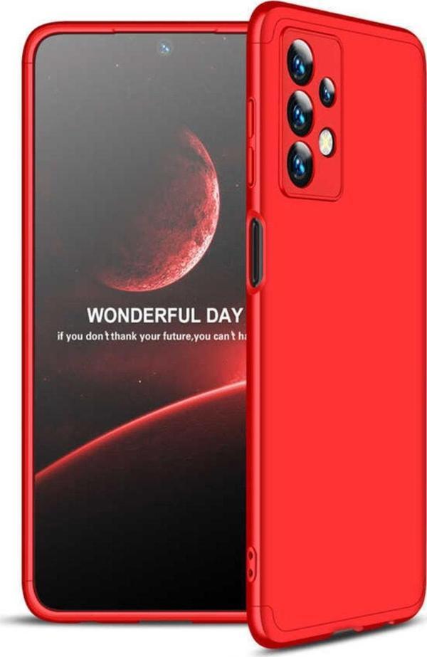 Coverzone Galaxy A23 Ile Uyumlu Kılıf Soft Hard Koruma Ays Kırmızı - Image 1
