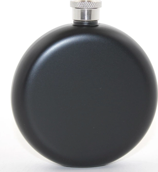 Paslanmaz Çelik Yuvarlak 5 Oz Tekli Matara Alk2678 - Image 1