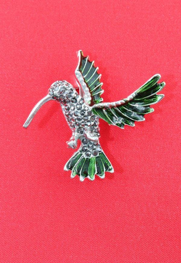 Arı kuşu broş. Taşlı tasarım arı kuşu broş. Yaka iğnesi broş. Kadın broş. Erkek broş. Broş. Unisex - Image 1
