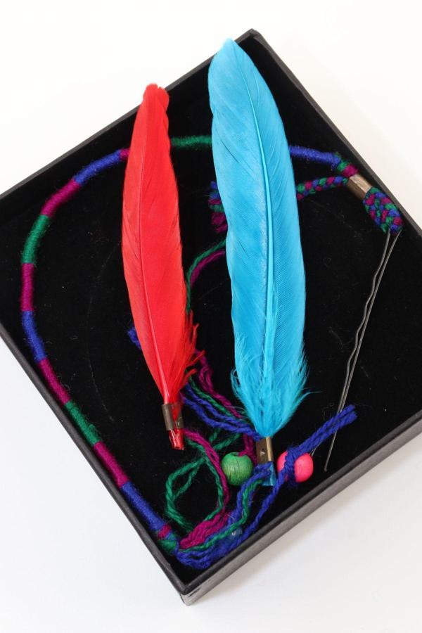 Saç ipi. Hair wrap saç ipi. Rasta saç ipi. Renkli saç örgü ipi. Saç örgü ipi. Bohem saç ipi - Image 1