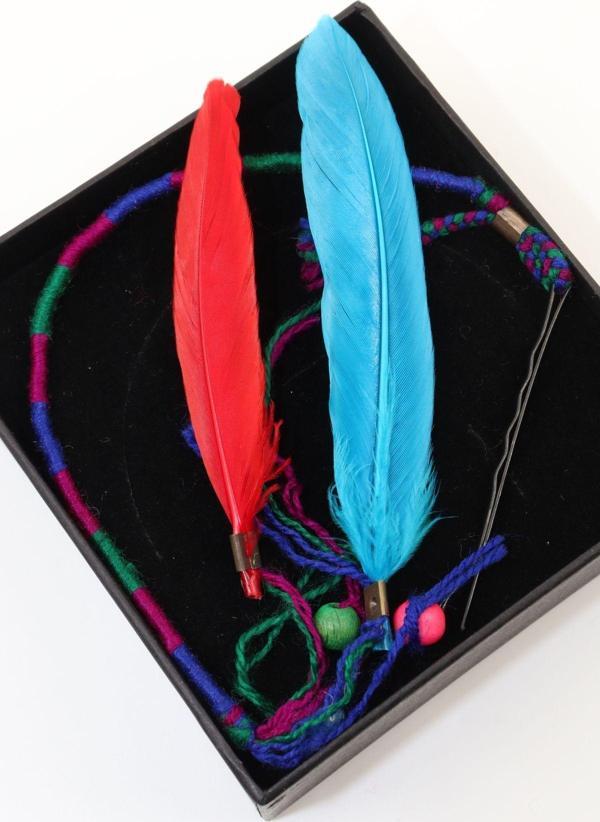 Saç ipi. Hair wrap saç ipi. Rasta saç ipi. Renkli saç örgü ipi. Saç örgü ipi. Bohem saç ipi - Image 1