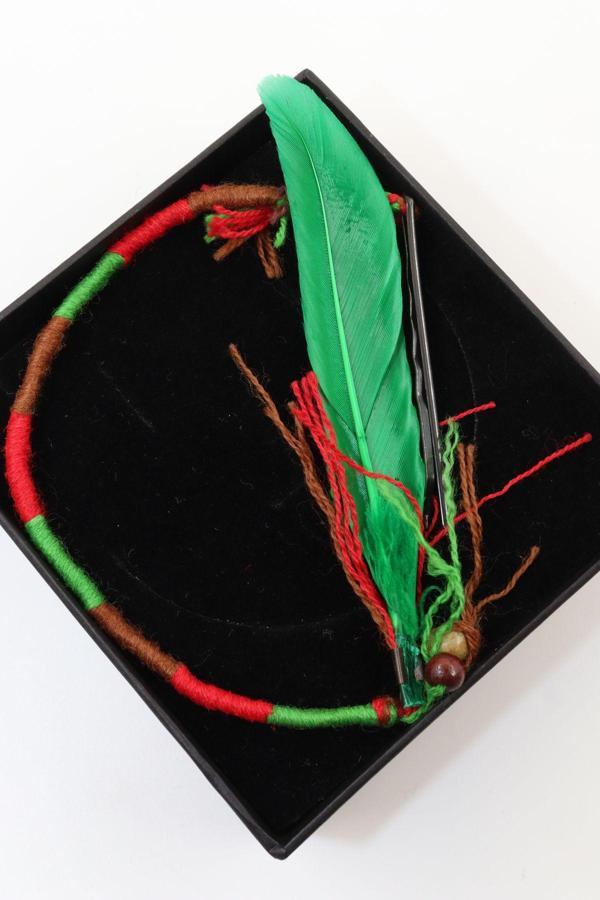 Saç ipi. Hair wrap saç ipi. Rasta saç ipi. Renkli saç örgü ipi. Saç örgü ipi. Bohem saç ipi. - Image 1