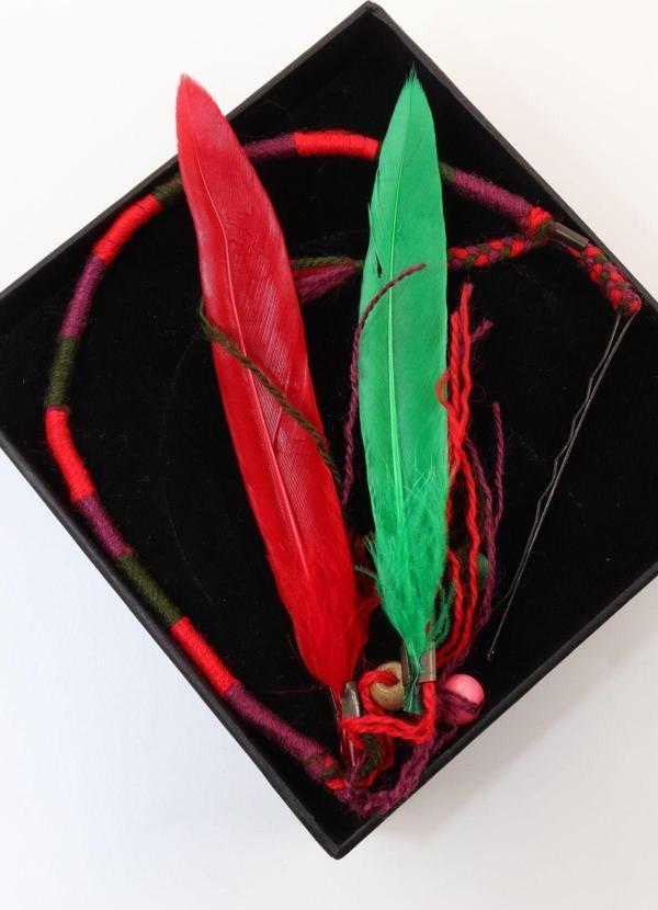 Saç ipi. Hair wrap saç ipi. Rasta saç ipi. Renkli saç örgü ipi. Saç örgü ipi. Bohem saç ipi. - Image 1