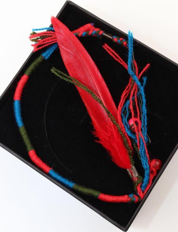 Saç ipi. Hair wrap saç ipi. Rasta saç ipi. Renkli saç örgü ipi. Saç örgü ipi. Bohem saç ipi. - Image 1