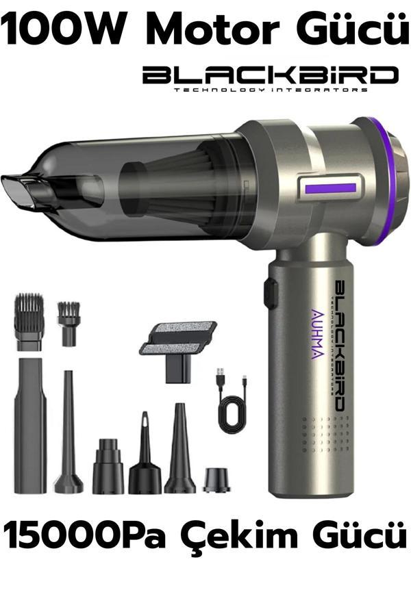 Auhma AHV-01 Kablosuz Taşınabilir Araç İçi El Süpürgesi | 15000PA Güçlü Vakum - Image 1