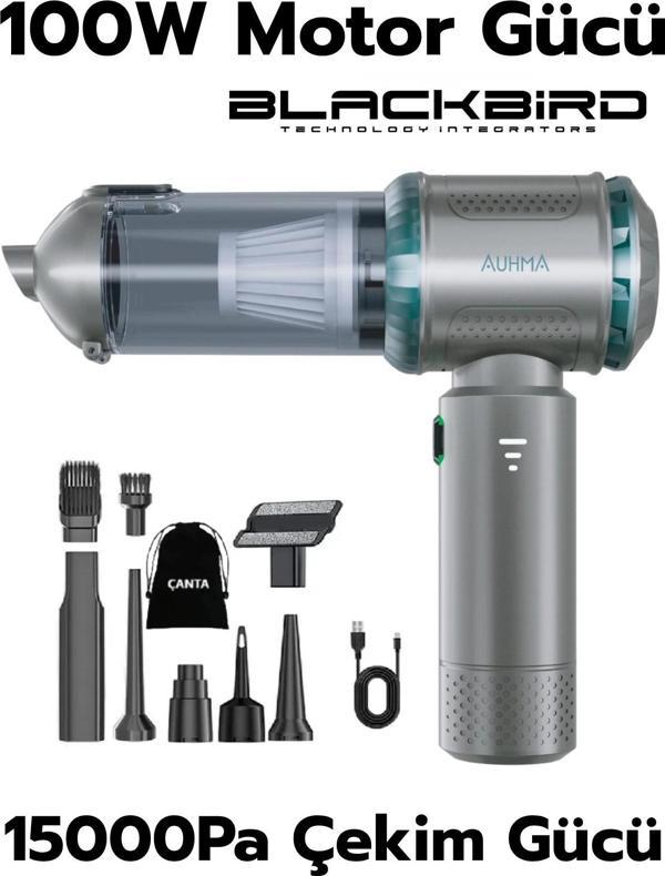 Auhma AHV-10 Kablosuz Taşınabilir Araç İçi El Süpürgesi | 15000PA Güçlü Vakum - Image 1