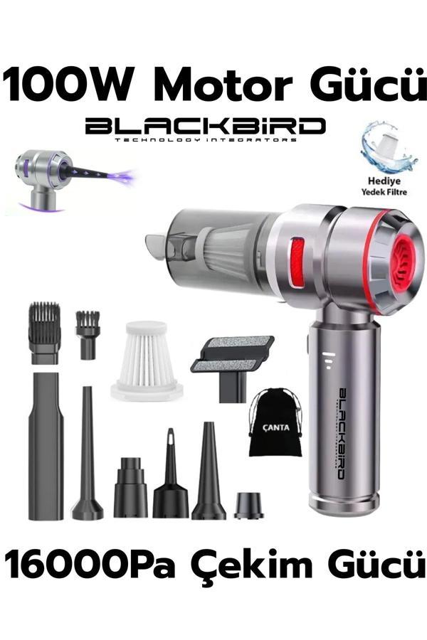 MK-5801 16000PA Kablosuz Araç Süpürgesi | 3 Kademeli Güç | Şarjlı El Süpürgesi - Image 1