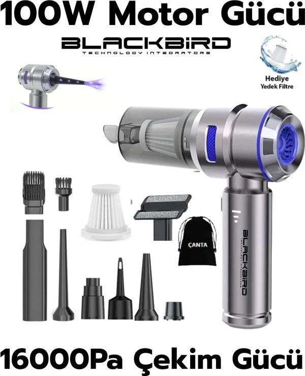 MK-5803 16000PA Kablosuz Araç Süpürgesi | 3 Kademeli Güç | Şarjlı El Süpürgesi - Image 1