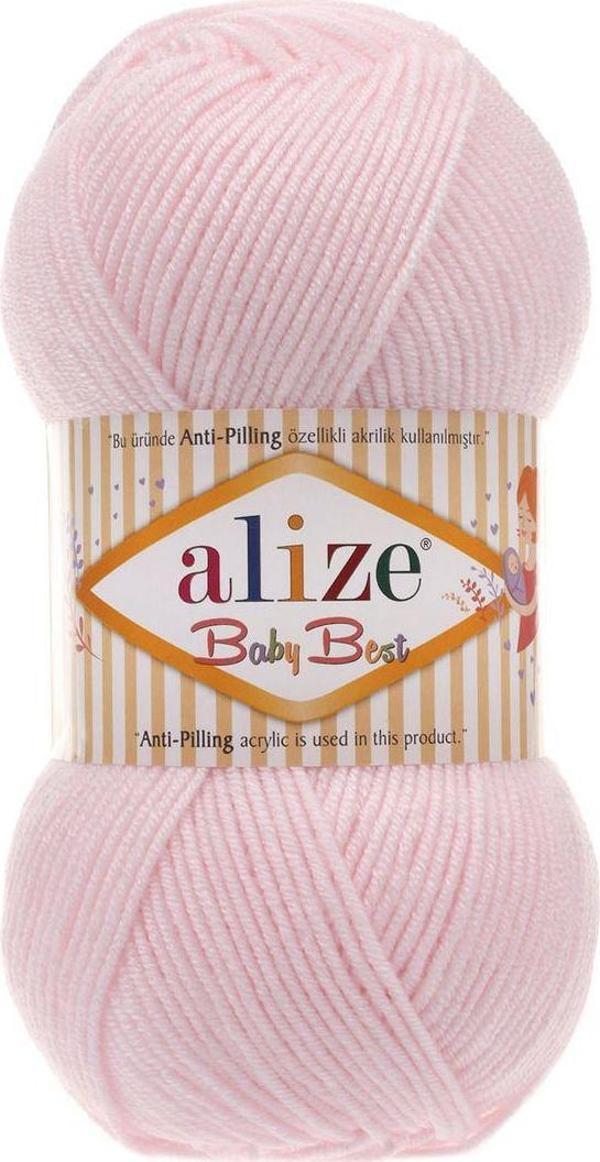 Alize 5 Adet Baby Best 184 Pudra Pembe - Image 1