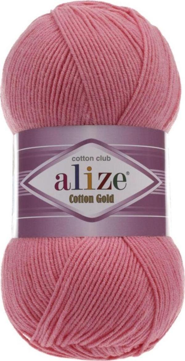 Clk Cotton Gold Alize 5 Li Yumak Cotton Gold 33 Şeker Pembe ( 5 Adet Yumak ) - Image 1