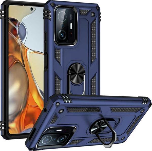 Coverzone Galaxy A13 Kılıf Shockproof Yüzük Tutuculu Vega Lacivert - Image 1