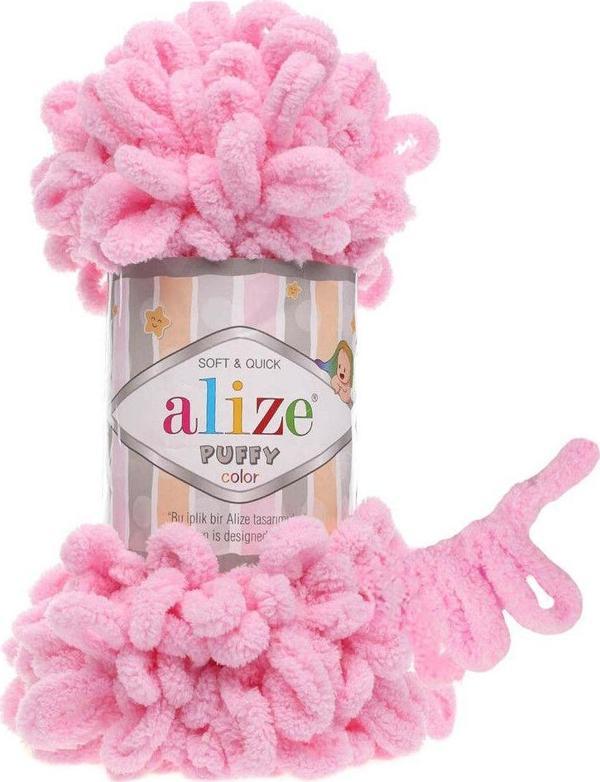 Alize Puffy 100 Gr Tekli 185 Pembe - Image 1