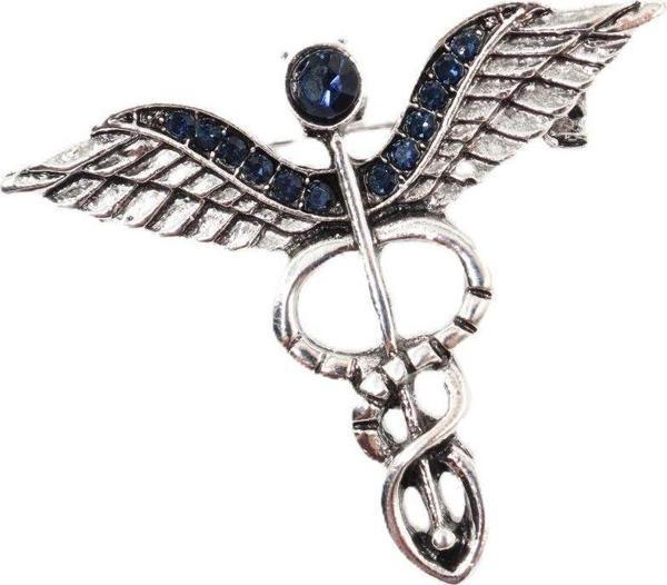 Tıp broş. Sağlıkçı broş. Doktor broş. Hemşire broş. Eczacı broş. Kadın erkek broş. Asklepios broş. - Image 1