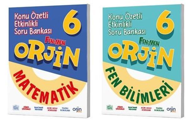 Orjin Okul 2026 6. Sınıf Matematik + Fen Bilimleri Konu Özetli Soru Seti 2 Kitap Güncel Müfredat - Image 1