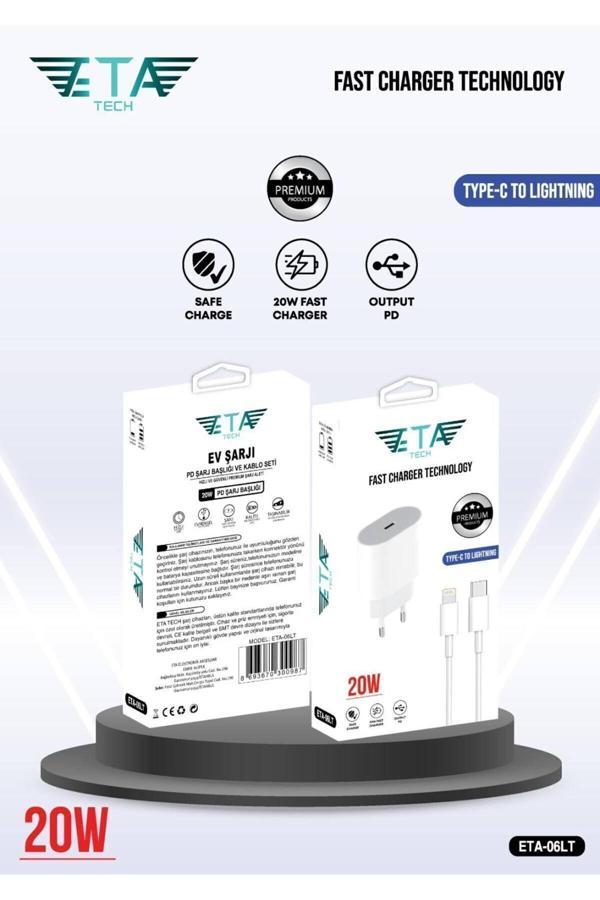 Eta Tech Ete Tech İphone Uyumlu Pd Yeni Nesil 20W Adaptör Ve Kablo Seti - Image 1
