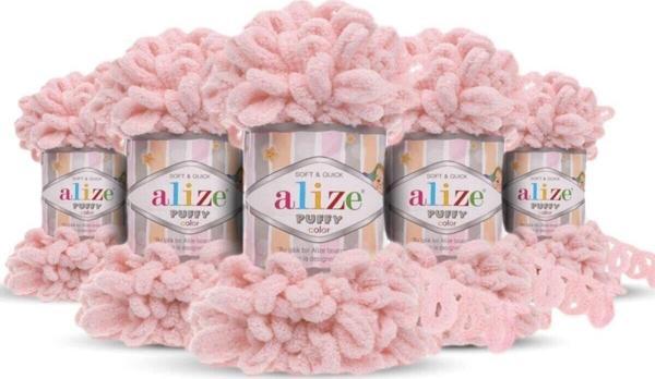 Alize Puffy 161 Pudra 5 Adet - Image 1