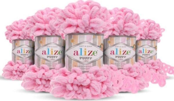 Alize Puffy 185 Pembe 5 Adet - Image 1