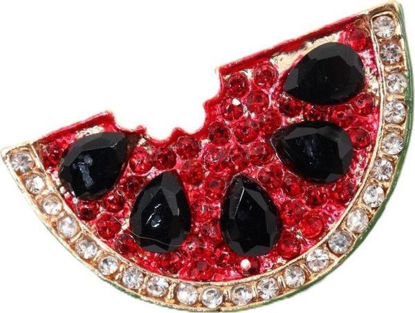 Filistin sembolü karpuz broş. Yaka iğnesi karpuz broş. Erkek broş, kadın broş. Karpuz broş. - Image 1