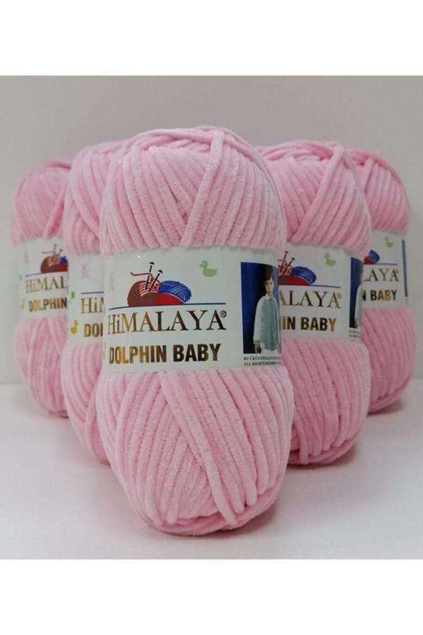 Himalaya Dolphin Baby Kadife Örgü Ipliği Toz Pembe 80319 - Image 1
