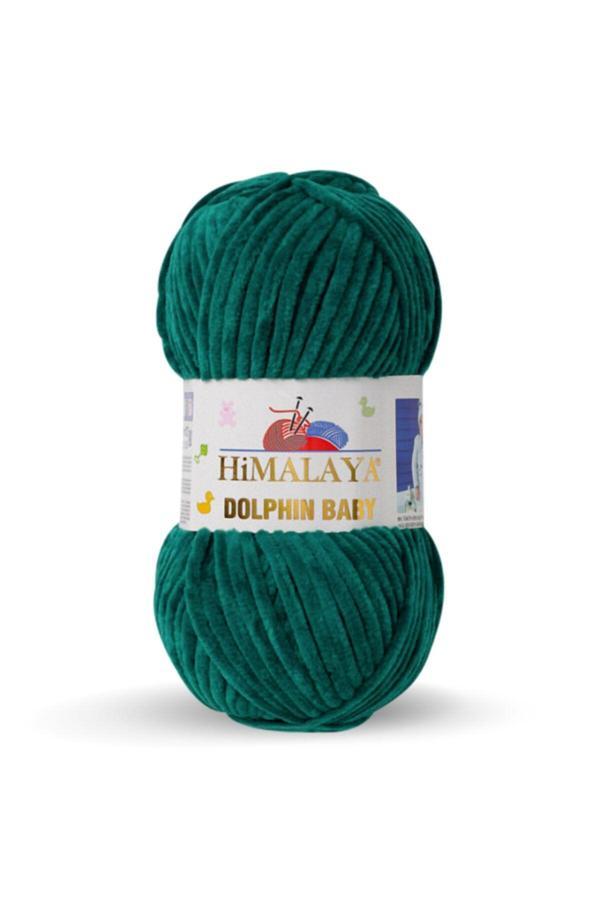 Himalaya Dolphin Baby Yeşil Kadife Bebek Ipi 80331 - Image 1