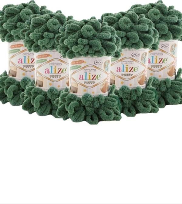 Alize Puffy 532 Çam Yeşili 5 Li - Image 1