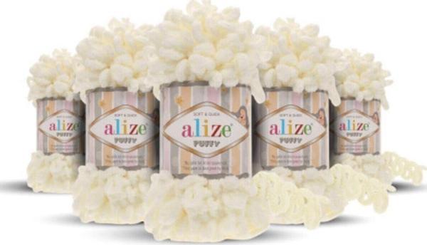 Alize Puffy 62 Krem 5 Adet - Image 1