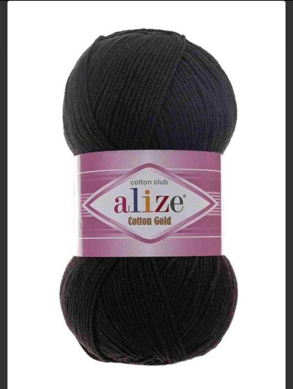 Menekşe Alize Cotton Gold Siyah-60 - Image 1