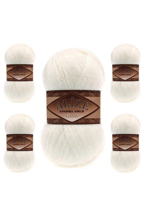 Alize Ayzen Home Angora Gold Simli 5 Li Paket - Image 1