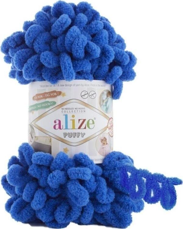 Alize Puffy El Örgü Ipliği Saks Mavi - Image 1