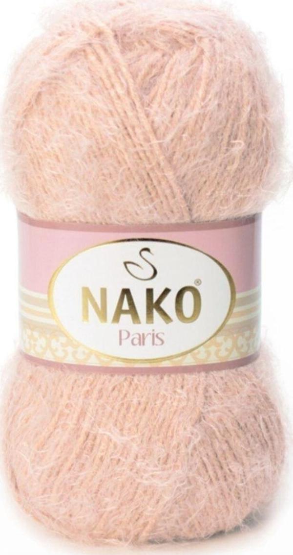 Nako ( 5 Adet ) Paris 10390 Pudra El Örgü Iplikleri Yelek Hırka Bere Ipi Atkı Kazak Ipliği - Image 1