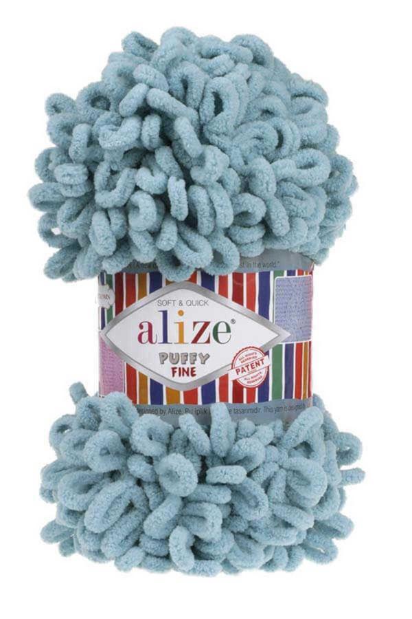 Alize Puffy Fine 414 Azur 100 Gram Tekli - Image 1