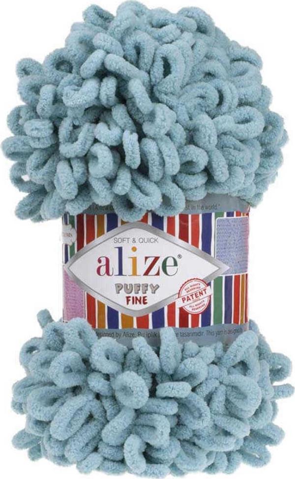 Alize Puffy Fine 414 Azur 100 Gram Tekli - Image 1