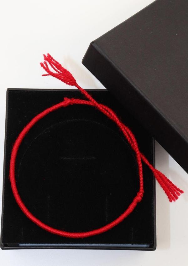 Kırmızı ip bileklik, erkek ip bileklik, kadın ip bileklik, ipli bileklik, ip bileklik, bileklik. - Image 1