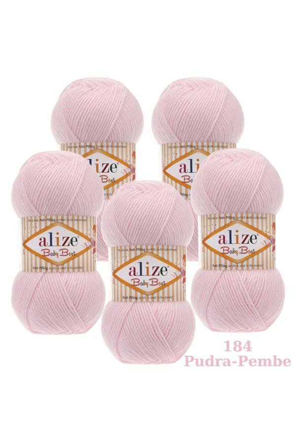 Alize Baby Best 5'Li Paket El Örgü İpi Renk Kodu:184 - Image 1