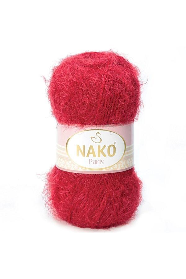 Nako Paris El Örgü Ipi 5 Adet 3641 Karmen Kırmızısı - Image 1