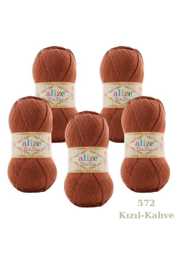 Alize Baby Best 5'Li Paket El Örgü İpi Renk Kodu:572 - Image 1