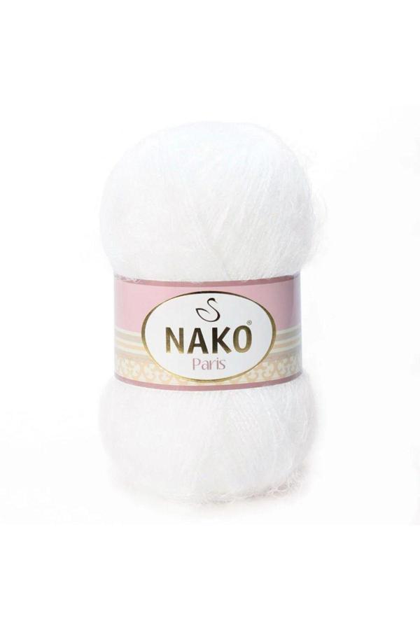 Nazik Endam Nako Paris El Örgü İpi | Beyaz 208 - Image 1