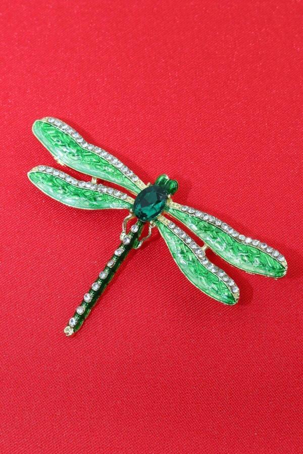 Yusufçuk Broş. Taşlı Tasarım Yusufçuk Broş. Yaka Iğnesi Broş. Kadın Broş. Erkek Broş. Broş. - Image 1