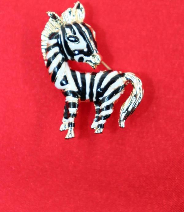 Zebra broş. Yaka iğnesi broş. Kadın broş. Broş. Erkek broş. Unisex. - Image 1