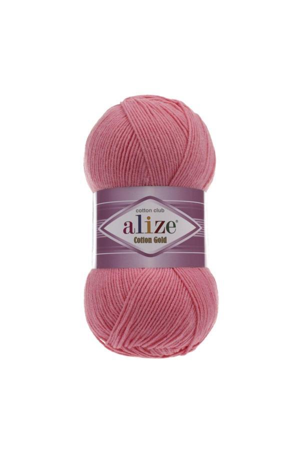 Alize Cotton Gold 33 Şeker Pembe Rengi Pamuklu El Örgü Ipi - 1 Adet - Image 1