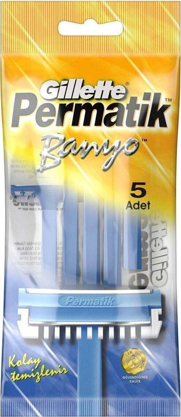 Permatik Gillette Banyo Kullan At Tıraş Bıçağı 5 Adet - Image 1
