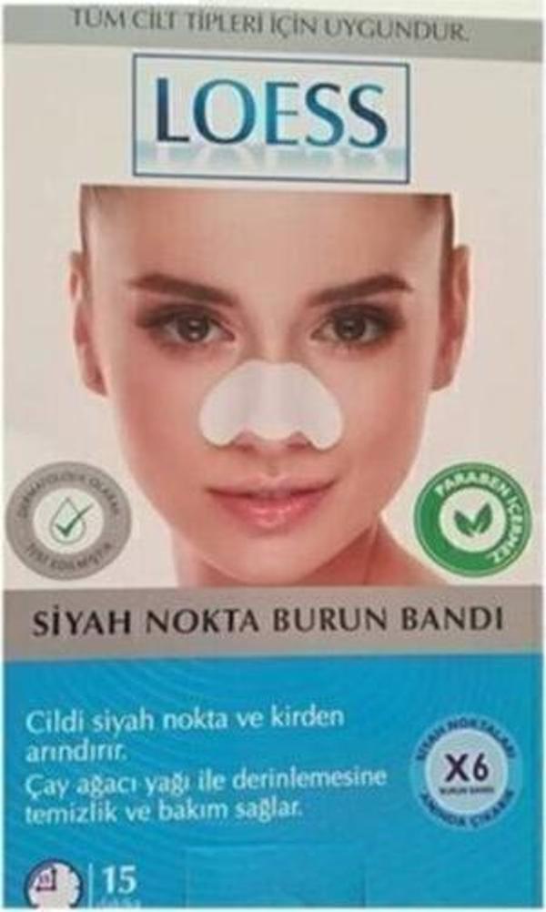 Siyah Loess 1 Kutu Nokta Burun Bandı X6 Adet Çay Ağacı - Image 1