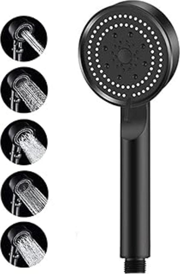 Storemax Jouis Turbo Duş Başlığı, Yüksek Basınçlı El Duşu, 5 Fonksiyonlu Duş Başlığı 1.Sinif Kaliteli Malze - Image 1
