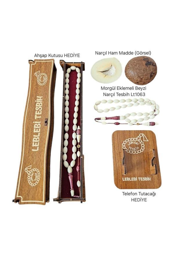 Leblebi Tesbih Erbabacan Usta Morgül Ağacı Kombinli Narçıl Tesbih Lt1163 - Image 1