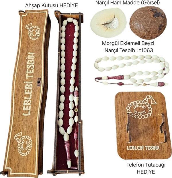 Leblebi Tesbih Erbabacan Usta Morgül Ağacı Kombinli Narçıl Tesbih Lt1163 - Image 1