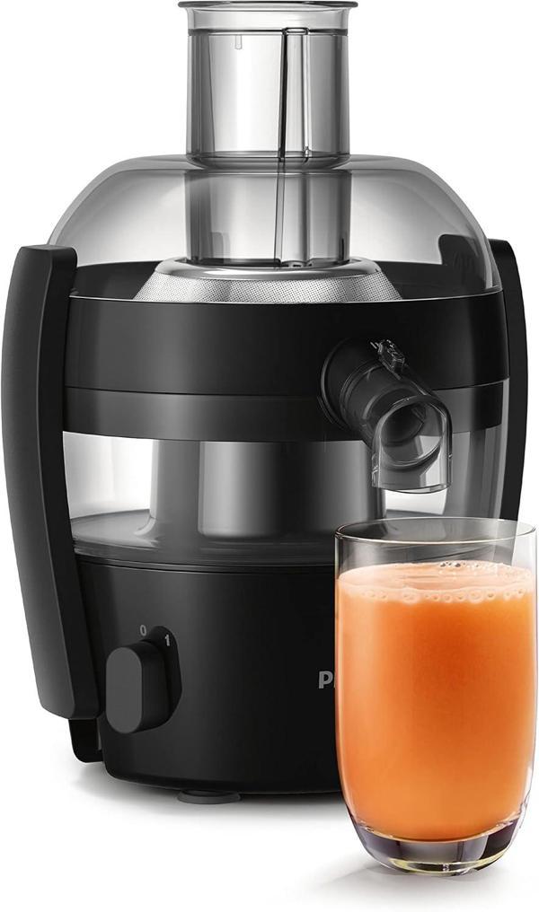 Philips Viva Collection Katı Meyve Sıkacağı, 500W, 1,5L, Quickclean, Damlama Önleyici, Siyah, Hr1832 - Image 1