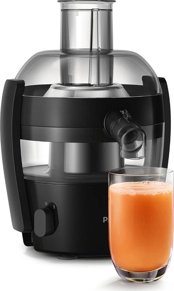 Philips Viva Collection Katı Meyve Sıkacağı, 500W, 1,5L, Quickclean, Damlama Önleyici, Siyah, Hr1832 - Image 1